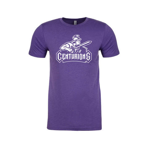 Centurions Logo Tri-blend Purple Tee
